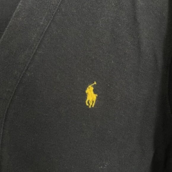 Polo‎ Ralph Lauren Cardigan Mens Large Navy Blue V-Neck Cotton Knit Sweater VTG - Picture 2 of 8